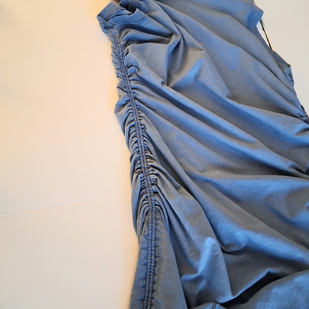 Daily Practice Anthropologie Drawstring Adjustable Length Dress Plus Sz 1X Blue - Picture 4 of 10